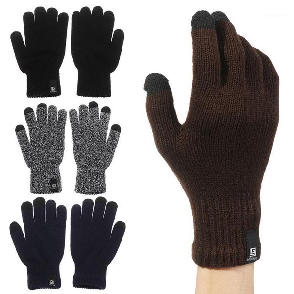winter knitted wool touch screen gloves men women warm short plush lining full finger mittens outdoor sports cycling gloves1, Blue;gray
winter knitted wool touch screen gloves men women warm short plush lining full finger mittens outdoor sports cycling gloves1, Blue;gray