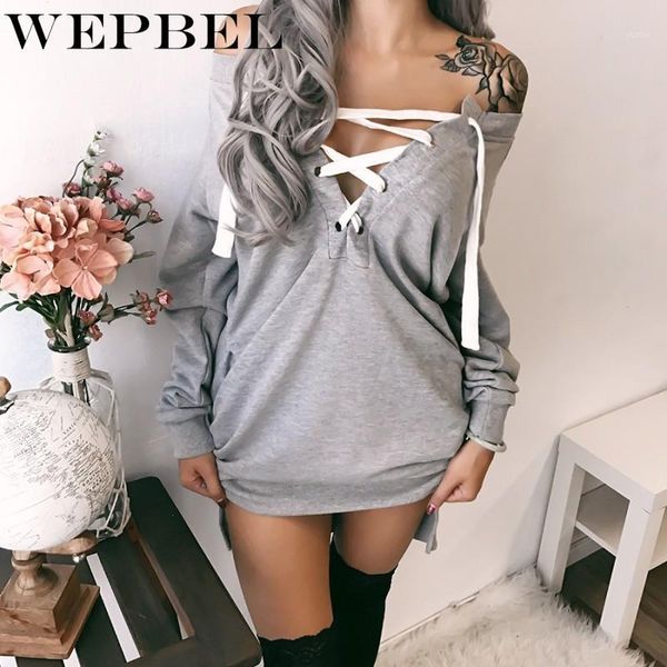 wepbel lace-up pocket sweatshirt women solid colar dress low cut autumn and winter deep v neck side split long sleeve dress1, Black
wepbel lace-up pocket sweatshirt women solid colar dress low cut autumn and winter deep v neck side split long sleeve dress1, Black
