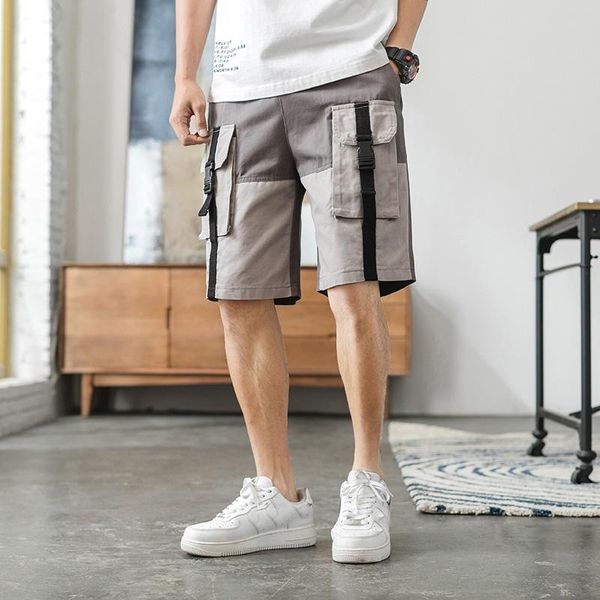 men's shorts summer multi-pocket mens casual loose camo knee-length cargo with short pants men, White;black
men's shorts summer multi-pocket mens casual loose camo knee-length cargo with short pants men, White;black