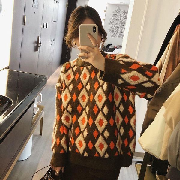 women's sweaters 2xl vintage fashion knitted pullovers woman flower korean japan style ropa de mujer sweater women, White;black
women's sweaters 2xl vintage fashion knitted pullovers woman flower korean japan style ropa de mujer sweater women, White;black