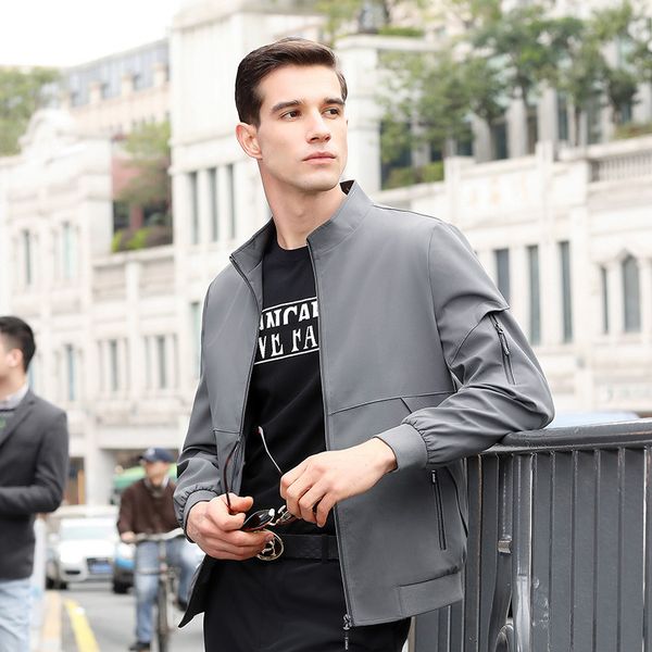 autumn new solid collar zipper loose versatile middle-aged and young fashionable men's jacket, Black;brown
autumn new solid collar zipper loose versatile middle-aged and young fashionable men's jacket, Black;brown