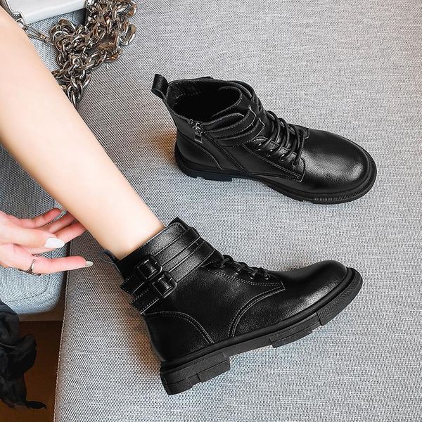 winter women ankle boots lace up leather classic shoes black boots 2020 non-slip wearproof platform women botas de mujer
winter women ankle boots lace up leather classic shoes black boots 2020 non-slip wearproof platform women botas de mujer