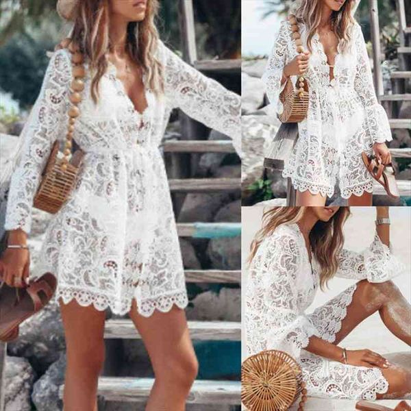 summer bikini cover up women floral lace hollow crochet swimsuit bathing suit beachwear tunic beach dress, White;black
summer bikini cover up women floral lace hollow crochet swimsuit bathing suit beachwear tunic beach dress, White;black