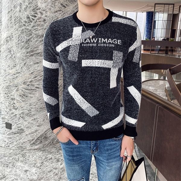 autumn new knitted sweater base shirt men's simple slim sweater round neck pullover sweater black herren pullover ropa de hombre, White;black
autumn new knitted sweater base shirt men's simple slim sweater round neck pullover sweater black herren pullover ropa de hombre, White;black