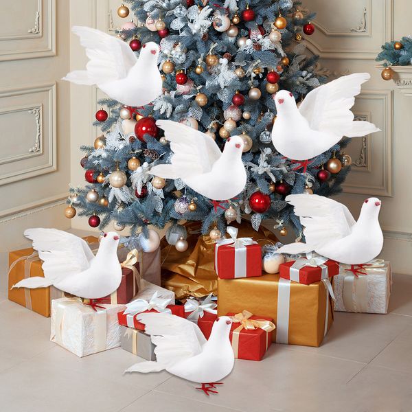 doves artificial white lifelike simulation foam feathered mini birds with metal clip for christmas tree wreath wedding ornament
doves artificial white lifelike simulation foam feathered mini birds with metal clip for christmas tree wreath wedding ornament