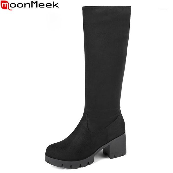 boots moonmeek large size 34-46 fashion knee high round toe flock autumn winter square heels ladies prom 2021 1, Black
boots moonmeek large size 34-46 fashion knee high round toe flock autumn winter square heels ladies prom 2021 1, Black