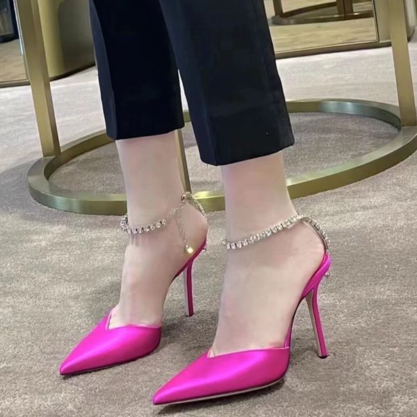 womens dress shoes luxury designer crystal strap pumps shoe satin suede leather 10cm high heels bridal wedding party sandals with box, Black
womens dress shoes luxury designer crystal strap pumps shoe satin suede leather 10cm high heels bridal wedding party sandals with box, Black