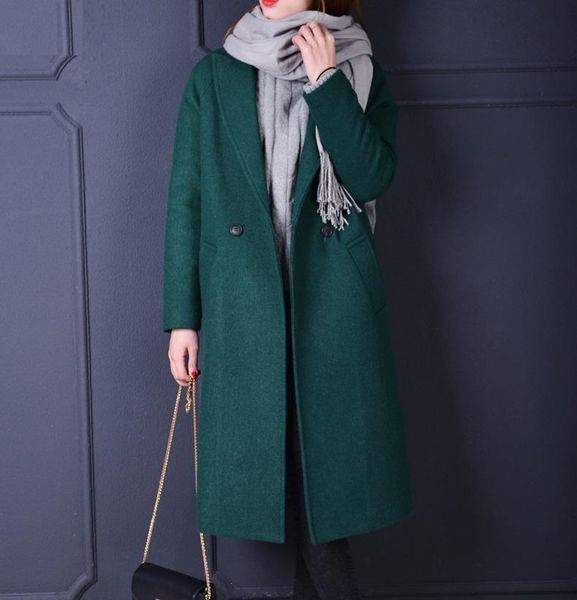 women's wool & blends drop sale paded thick warm long coats olive green winter 2021, Black 
women's wool & blends drop sale paded thick warm long coats olive green winter 2021, Black