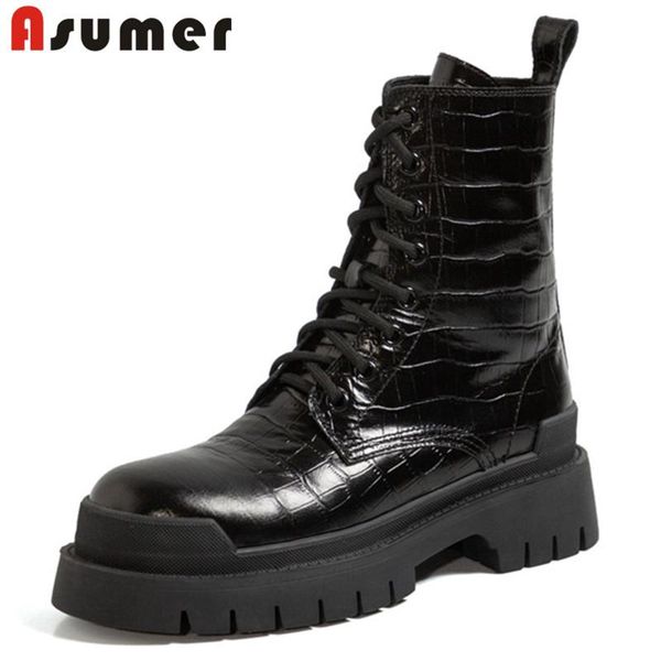 asumer 2020 fashion motorcycle boots women's thick bottom genuine leather autumn winter casual shoes woman ankle boots, Black
asumer 2020 fashion motorcycle boots women's thick bottom genuine leather autumn winter casual shoes woman ankle boots, Black