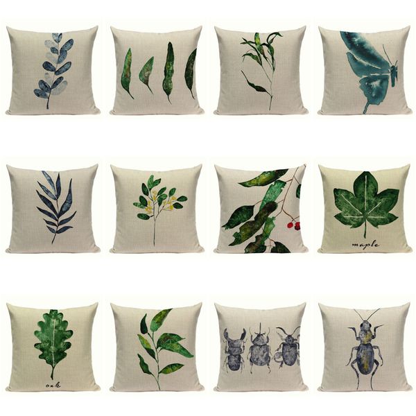 simple style pillowcases plant pillowcover home cushions green leavesbutterfly linen decorative square custom print cushioncover
simple style pillowcases plant pillowcover home cushions green leavesbutterfly linen decorative square custom print cushioncover