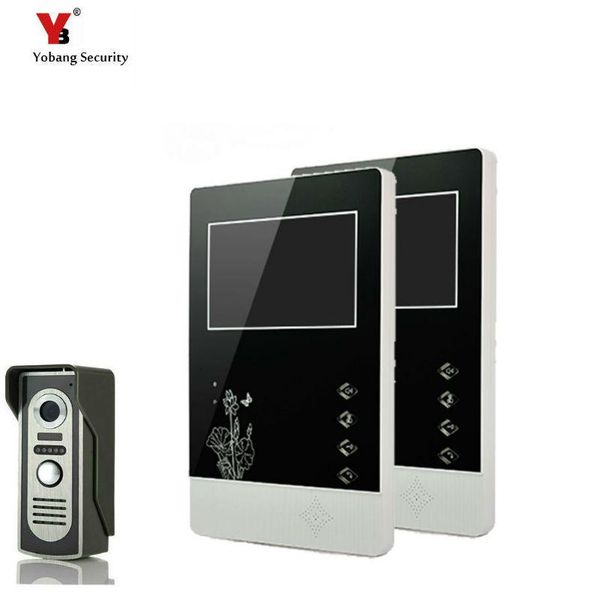 yobang security 4.3 inches hd doorbell camera video intercom door phone system security camera intercom door bell with 2 monitor
yobang security 4.3 inches hd doorbell camera video intercom door phone system security camera intercom door bell with 2 monitor
