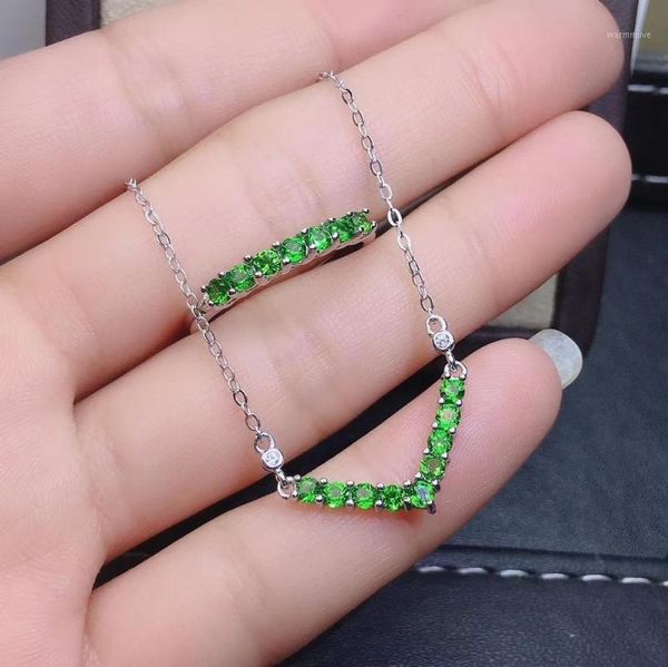 fashion geometry Row Natural green diopside Ring Necklace Natural Gemstone Jewelry Set 925 Silver Women girl party gift jewelry1, Black
fashion geometry Row Natural green diopside Ring Necklace Natural Gemstone Jewelry Set 925 Silver Women girl party gift jewelry1, Black