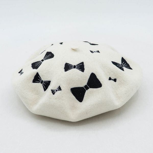 berets european and american bow embroidery winter wool beret painter hat ladies casual joker bud, Blue;gray
berets european and american bow embroidery winter wool beret painter hat ladies casual joker bud, Blue;gray