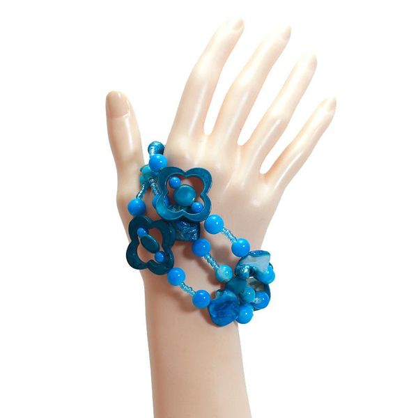 handmade blue shell hand knit bracelet multilayer shells bracelets women accessories strand bracelet, Black
handmade blue shell hand knit bracelet multilayer shells bracelets women accessories strand bracelet, Black