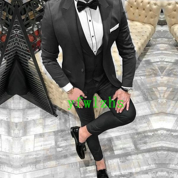 custom-made one button groomsmen peak lapel groom tuxedos men suits wedding/prom/dinner man blazer(jacket+pants+tie+vest) w391, Black;gray
custom-made one button groomsmen peak lapel groom tuxedos men suits wedding/prom/dinner man blazer(jacket+pants+tie+vest) w391, Black;gray