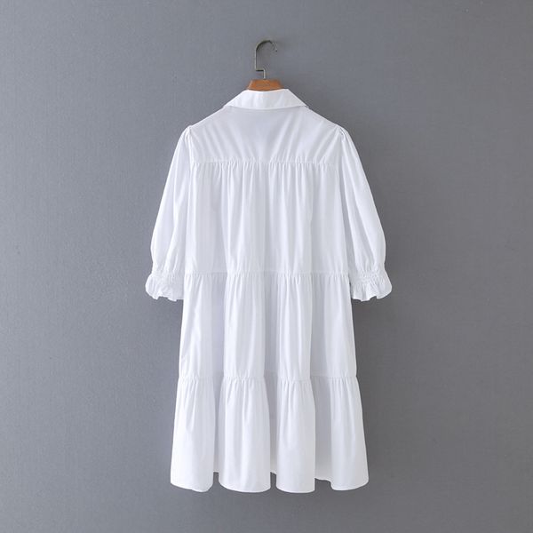 2021 new womens short sleeve dresses down collar elegant high street cothing spring summer ctot, Black;gray
2021 new womens short sleeve dresses down collar elegant high street cothing spring summer ctot, Black;gray