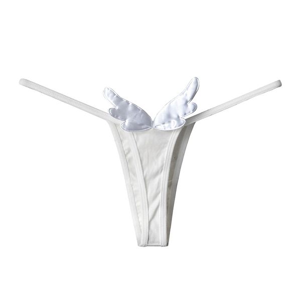 women's solid low-waisted g-stings under stitching angel little wings female underwears comfortable temptation thongs, Black;white
women's solid low-waisted g-stings under stitching angel little wings female underwears comfortable temptation thongs, Black;white
