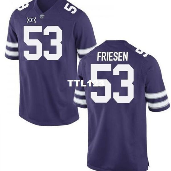 cusotm 3740 kansas state wildcats jace friesen #53 real full embroidery college jersey size s-4xl or custom any name or number jersey, Black
cusotm 3740 kansas state wildcats jace friesen #53 real full embroidery college jersey size s-4xl or custom any name or number jersey, Black