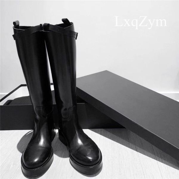 boots real leather women knee high straight thigh-high round toe zip thick heel footwear female riding ladies long, Black
boots real leather women knee high straight thigh-high round toe zip thick heel footwear female riding ladies long, Black