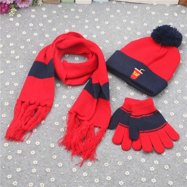 childrens jacquard hat winter warm three-piece plus velvet boys and girls woolen knit hat bib glove suit mcdonalds fashion accessories, Blue;gray
childrens jacquard hat winter warm three-piece plus velvet boys and girls woolen knit hat bib glove suit mcdonalds fashion accessories, Blue;gray