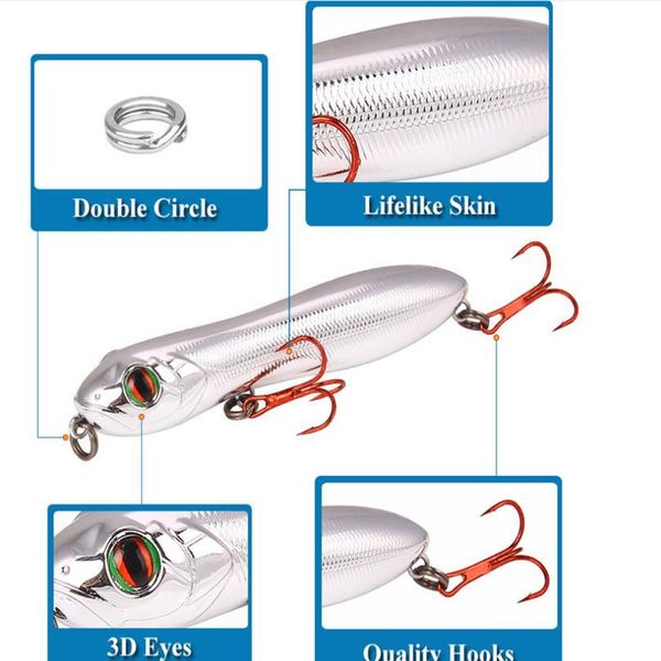 1pcs snake head pencil fishing lure 100mm 15g artificial hard crank bait wobblers swimbait minnow fi qyltas
1pcs snake head pencil fishing lure 100mm 15g artificial hard crank bait wobblers swimbait minnow fi qyltas