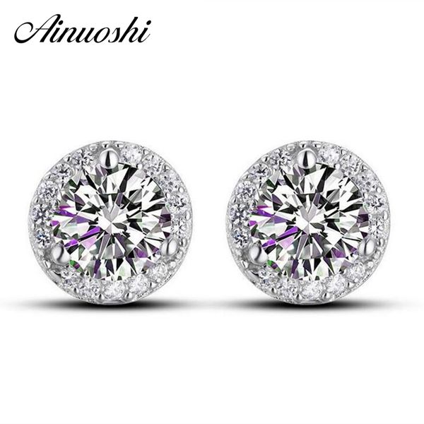 ainoushi 1 pair round cut halo sona earrings 925 sterling silver women girl's love earring engagement wedding jewelry y200106, Golden;silver
ainoushi 1 pair round cut halo sona earrings 925 sterling silver women girl's love earring engagement wedding jewelry y200106, Golden;silver