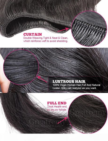 greatremy wholehead closure with hair bundles 5pcs unprocessed brazilian human virgin hair weaves silky straight virgin hair extensions, Black
greatremy wholehead closure with hair bundles 5pcs unprocessed brazilian human virgin hair weaves silky straight virgin hair extensions, Black