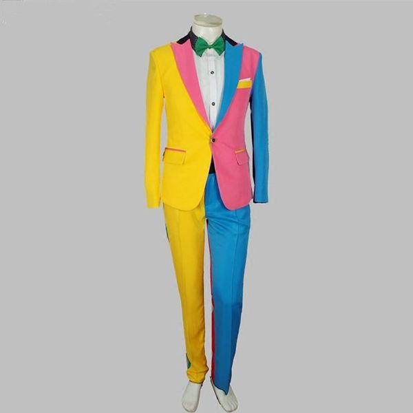 2020 irregular colorful men suits bar singer host show clothing nightclub magician clown performance costume male stage outfit, White;black
2020 irregular colorful men suits bar singer host show clothing nightclub magician clown performance costume male stage outfit, White;black