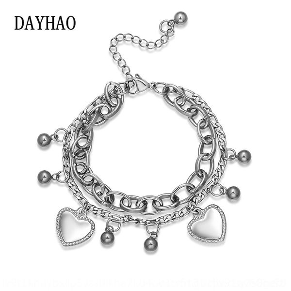 8k8qd stainless accessories fashionable women's steel multi-layer new steel bracelet and love ball titanium versatile bracelet plxjh, Golden;silver
8k8qd stainless accessories fashionable women's steel multi-layer new steel bracelet and love ball titanium versatile bracelet plxjh, Golden;silver