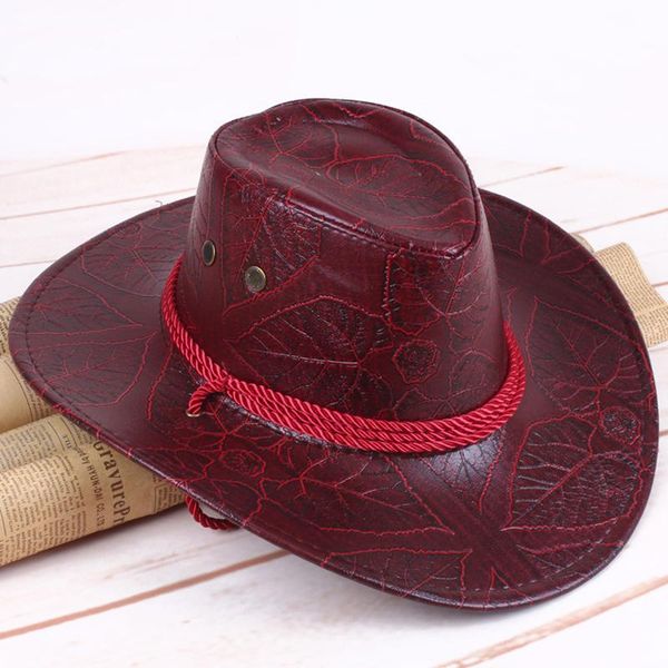 cloches 2021 brand occident leather cowboy hat spring and summer knight visor glossy jazz wide-brimmed, Blue;gray
cloches 2021 brand occident leather cowboy hat spring and summer knight visor glossy jazz wide-brimmed, Blue;gray
