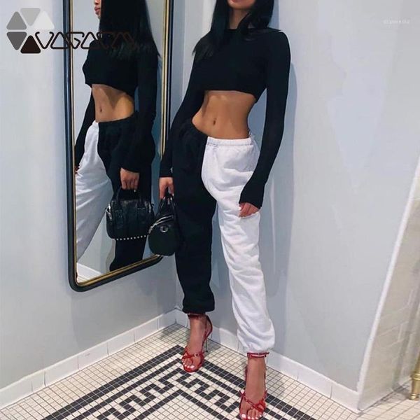 running pants women's sport trousers autumn high waist hip hop dance contrast color splicing jogger sweatpants sportwear street1, Black;blue
running pants women's sport trousers autumn high waist hip hop dance contrast color splicing jogger sweatpants sportwear street1, Black;blue