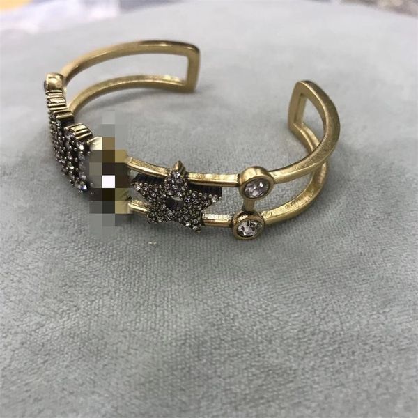 opening bracelet feminine women's red style brilliant diamonds inlaid jewel, Black
opening bracelet feminine women's red style brilliant diamonds inlaid jewel, Black