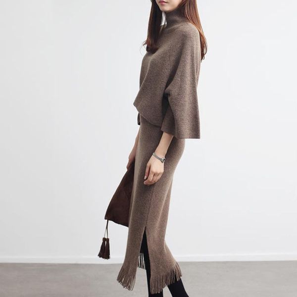 sweater two-piece suit 2020 autumn knit suit loose loose head jacket bag hip skirt female1, White
sweater two-piece suit 2020 autumn knit suit loose loose head jacket bag hip skirt female1, White