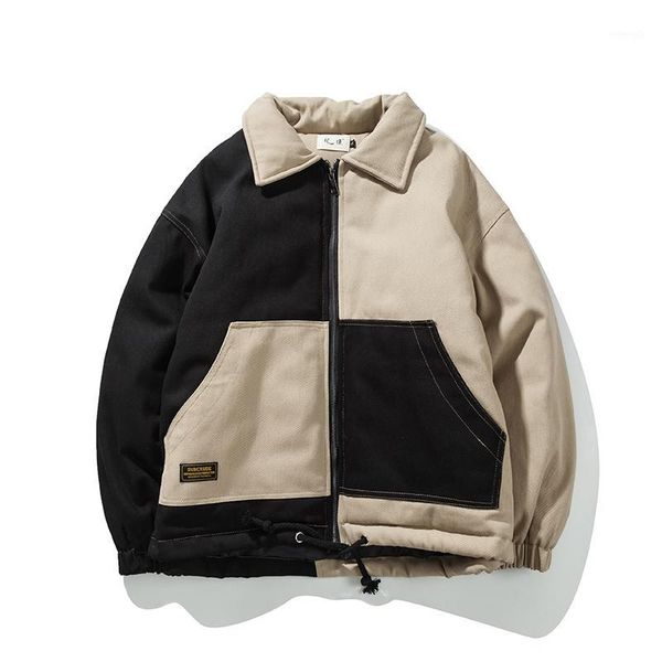 isurvivor 2020 winter japanese stitching contrast color thickening tooling cotton coat trend loose hooded cotton coat1, Black
isurvivor 2020 winter japanese stitching contrast color thickening tooling cotton coat trend loose hooded cotton coat1, Black