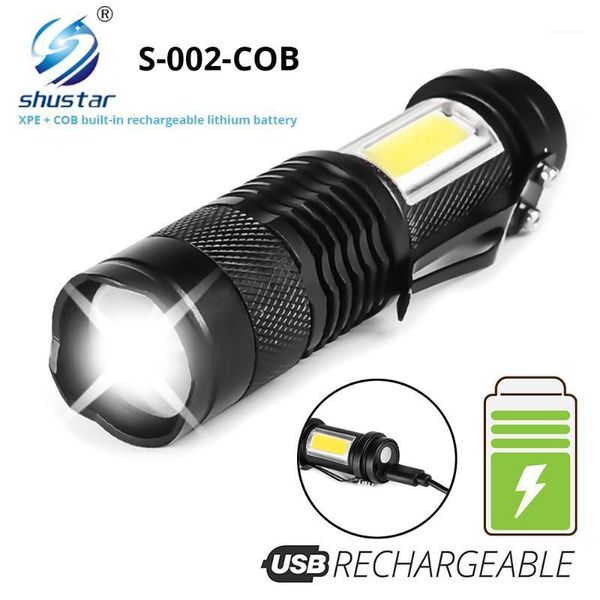 flashlights torches mini rechargeable led use xpe + cob lamp beads 100 meters lighting distance used for adventure, camping, etc.1
flashlights torches mini rechargeable led use xpe + cob lamp beads 100 meters lighting distance used for adventure, camping, etc.1
