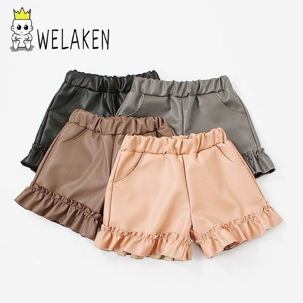 welaken baby girls pu leather ruffle shorts 2019 new arrival toddler children clothing kids shorts for girl infant baby clothes y200704, Black
welaken baby girls pu leather ruffle shorts 2019 new arrival toddler children clothing kids shorts for girl infant baby clothes y200704, Black