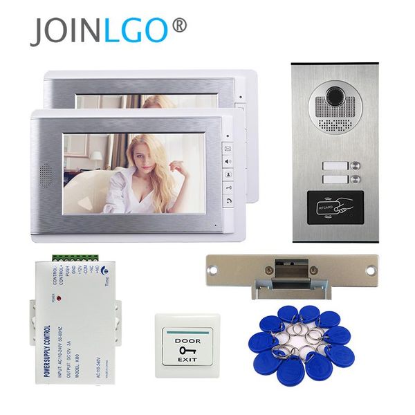video door phones apartment 7" lcd phone intercom system + rfid access outdoor camera for 2 family electric strike lock
video door phones apartment 7" lcd phone intercom system + rfid access outdoor camera for 2 family electric strike lock