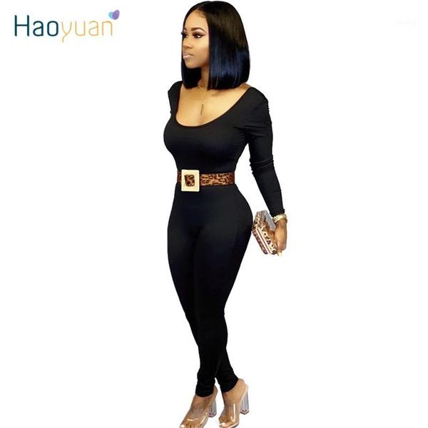 haoyuan rompers womens jumpsuit 2020 spring clothes one piece outfit backless long sleeve bodycon overalls dropshipping1, Black;white
haoyuan rompers womens jumpsuit 2020 spring clothes one piece outfit backless long sleeve bodycon overalls dropshipping1, Black;white