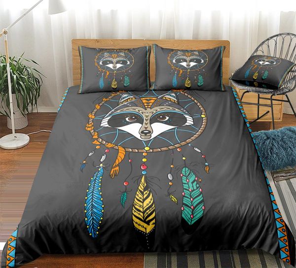 raccoon bedding set dreamcatcher duvet cover set retro gray beds set bed linen bedspread home textiles microfiber for boys kids
raccoon bedding set dreamcatcher duvet cover set retro gray beds set bed linen bedspread home textiles microfiber for boys kids
