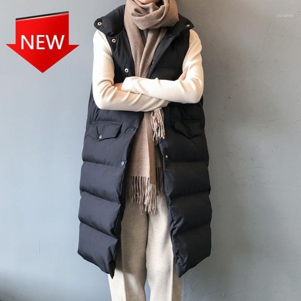 vest female waistcoats vest cotton padded gilet femme autumn winter coat women 2020 new stand collar long warm down jacket1, Black;white
vest female waistcoats vest cotton padded gilet femme autumn winter coat women 2020 new stand collar long warm down jacket1, Black;white