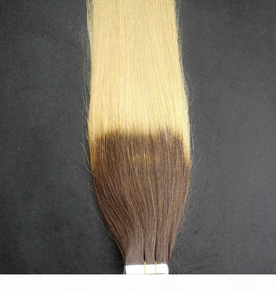 t6 613 color 40pcs 100g 10-30 inchs virgin tape straight hair extensions 100% human hair weave 6a skin weft tape hair extensions, Black 
t6 613 color 40pcs 100g 10-30 inchs virgin tape straight hair extensions 100% human hair weave 6a skin weft tape hair extensions, Black