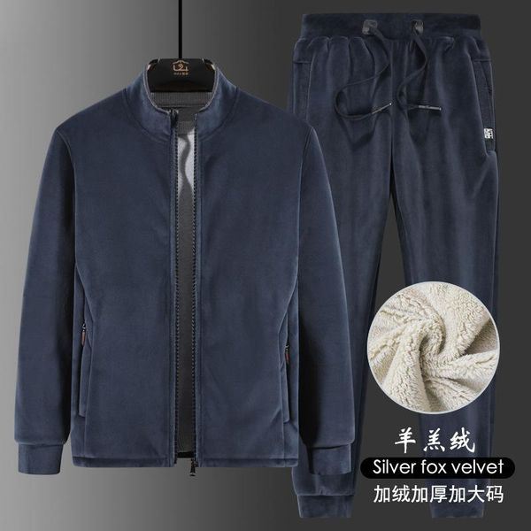 running sets plus size winter thick fleece men tracksuit sportswear warm jacket jogger athletic casual set sport suit sweatshirt+pant, Black;blue
running sets plus size winter thick fleece men tracksuit sportswear warm jacket jogger athletic casual set sport suit sweatshirt+pant, Black;blue