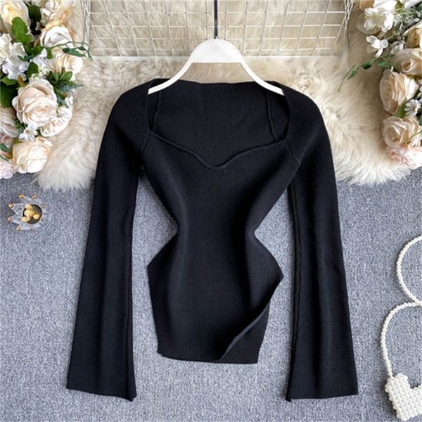 2021 new scheming leaky clavicle knitted women's new tight-fitting undershirts sweaters tajt, White
2021 new scheming leaky clavicle knitted women's new tight-fitting undershirts sweaters tajt, White