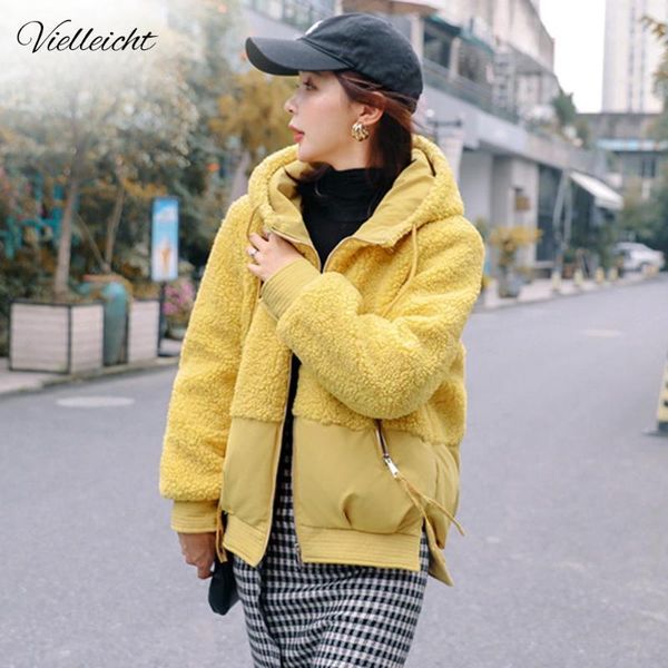 vielleicht 2020 autumn winter jacket women coat new short hooded fluff fur patchwork warm women jacket parkas winter coat1, Black
vielleicht 2020 autumn winter jacket women coat new short hooded fluff fur patchwork warm women jacket parkas winter coat1, Black