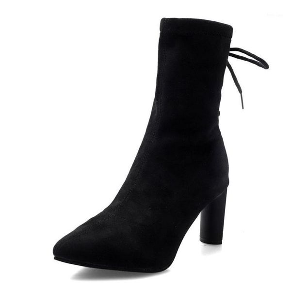 autumn mid-calf boots women suede leather winter shoes ladies fashion leisure lace up thick high heels booties botas de mujer1, Black
autumn mid-calf boots women suede leather winter shoes ladies fashion leisure lace up thick high heels booties botas de mujer1, Black