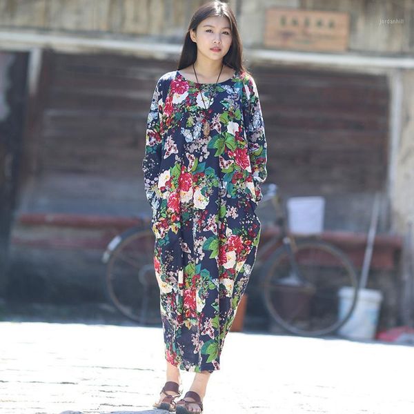 scuwlinen 2020 spring autumn dress o-neck flower print with butterfly loose casual linen dresses vintage women dress vestido s361, Black;gray
scuwlinen 2020 spring autumn dress o-neck flower print with butterfly loose casual linen dresses vintage women dress vestido s361, Black;gray