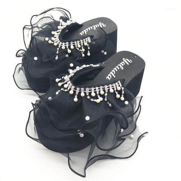hahaflower summer flip flops sweet lace pearls slides women sandals cozy home outdoor beach slippers with diamond1, Black
hahaflower summer flip flops sweet lace pearls slides women sandals cozy home outdoor beach slippers with diamond1, Black