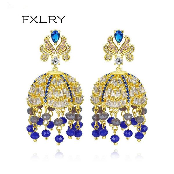 dangle & chandelier fxlry gorgeous ethnic style cz big drop earrings blue or green tassel flower for women wedding jewelry, Silver
dangle & chandelier fxlry gorgeous ethnic style cz big drop earrings blue or green tassel flower for women wedding jewelry, Silver