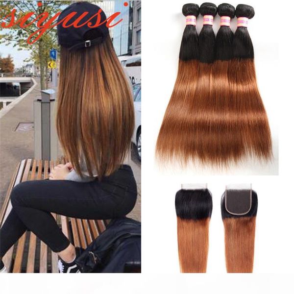 ombre bundles with closure 1b 30 two tone brazilian hair weave 3 bundles with closure double weft straight human hair bundles with closure, Black;brown
ombre bundles with closure 1b 30 two tone brazilian hair weave 3 bundles with closure double weft straight human hair bundles with closure, Black;brown