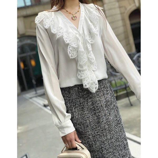 sell elegant women's and lace with big cleavage in v 2021 spring feminine shirts casual office ladies blouses g5fs, White
sell elegant women's and lace with big cleavage in v 2021 spring feminine shirts casual office ladies blouses g5fs, White